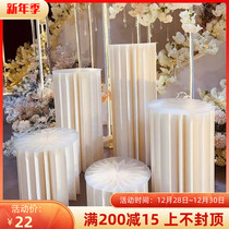 Wedding props folding cylindrical dessert table ornaments paper Roman column folding column road guide mall window party arrangement