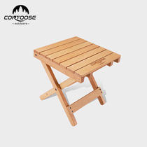 Solid wood folding stool portable Maza small bench space home outdoor camping picnic fishing chair