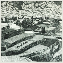 (Mounted) Zhu Yongping Cultivating the World paper new pen drawing with a group photo