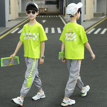 UK next sara boys suit 2022 Summer new Korean version Childrens casual handsome sport two sets