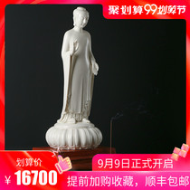 White porcelain artwork ornaments Amitabha Miao Xia solemn Chinese living room Home Office collection crafts