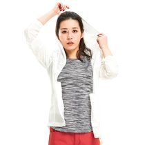 (Special clearance) Outdoor womens sunscreen clothing summer light and thin breathable medium-length windbreaker riding UV protection