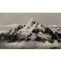 Tong Derecorded Silver Mountain Realistic Cloth Surface Oil Painting Living Room Bedroom Decoration Painting Collection Pure Hand Painting
