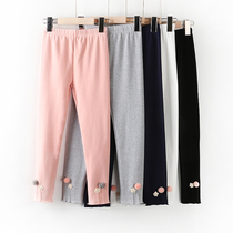 Girl Beats Bottom Pants Spring Autumn Outwear Pure Cotton Thin Section 2022 New Korean Version Foreign Air Trendy Children Girl Long Pants