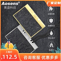 Aosheng stainless steel inlaid tile floor insert embedded marble panel hidden floor socket custom bottom box