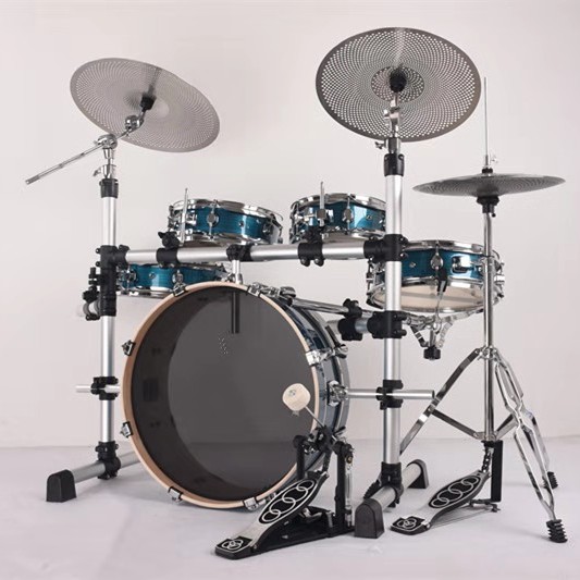 Shelf drum jazz drum suit students adult general household portable drum double - sided mute drum 5 drum 4