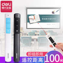 Deleci laser pen page pen teacher with electronic pen Multimedia Remote control pen ppt projection pen multi-function Office infrared page flipper class training speech Business screen explanation 2802