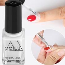  white peel off nail liquid art latex tape easy to clean nail