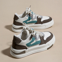 Internet celebrity high-top sneakers womens 2022 new spring and autumn all-match hot style small white shoes thick-soled casual small sneakers