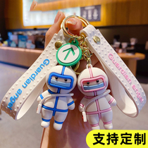 Custom Anti-Plague Key Button Pendant Anti-Epidemic Volunteer Memorabilia Great White Medical Staff Gift Angel Little Paparazzi