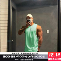 MSCT Tide brand summer sleeveless shoulder fitness clothes male brothers basketball running training muscle sports T-shirt