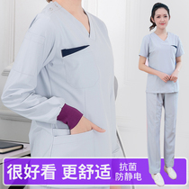 Hand wash clothes long sleeve doctor clothes operating room work clothes beautician dental short sleeve brush hand clothes for men and women brush hand clothes