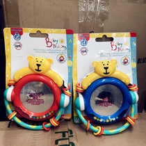 Export cute bear ha ha ha mirror safety mirror can stand up to practice looking up mirror rattle ring beads multi-function