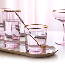 Phantom of the Opera Phnom Penh Pink Crystal Glass Beverage Cup Home Juice Cup Milk Cup Creative Cup Diamond Cup Water Cup
