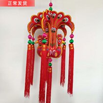 Large red Other number Peacock Palace lamp embroidered pendant China Wind featured folk handicraft manufacturer Direct sales