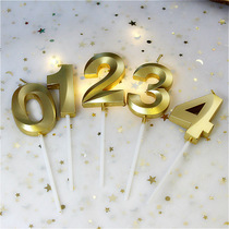 Birthday party decoration copyright Opera House styling golden cake baking candle spot digital candle