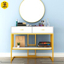 Nordic Wrought iron dressing table Solid wood multi-function dressing table Economical small household dressing table Assembly dressing table