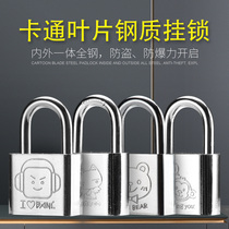 Cartoon Cute Padlock Metal Solid Mini Small Hanging Lock Cabinet Drawer Door Luggage Lock Children Student Lock Head