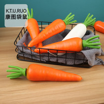  Simulation carrot vegetable model white radish toy fruit and vegetable ornaments exhibition hall window home decoration shooting props