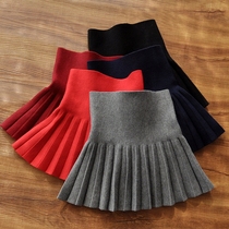 Girl half-skirt Autumn Winter Children Pleated Duty Short Skirt Little Girl Half-Dress Adult New Black Skirt