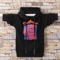 Autumn new cotton boys sweater loose version plus velvet one-piece velvet in the big childrens cotton youth hoodie trend