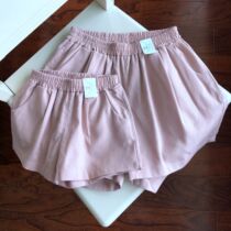 SP2151 parent-child hemp cotton shorts summer girl baby hot pants dark fade-20 5 16