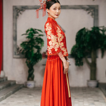 Xiuhe uniform bride 2021 new summer wedding young thin toast dress original custom Chinese wedding dress