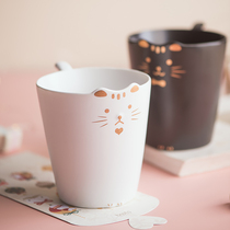 Couple mug cat water cup female fresh cute simple couple ins Nordic breakfast juice mouthwash Cup