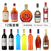 High-grade simulation red wine bottle wine cabinet decoration living room entrance wall cabinet wine bottle decoration bar KTV ornaments