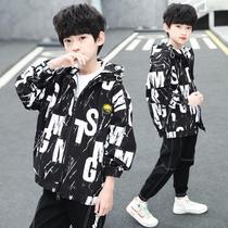 Boy jacket CUHK child jacket autumn clothing red Two sides wearing baseball clothes boys submachine clothes spring and autumn blouses