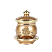 Pure copper water cup for Buddha water purification cup holy water cup household Xianjia Temple water supply cup dedicated to Guanyin God of wealth lucky cup