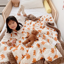 Class A gauze bean blanket baby bean blanket newborn cover quilt kindergarten nap quilt children soybean spring and autumn quilt