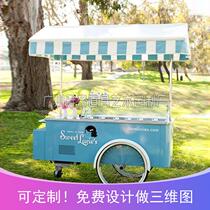 Decorative floats for coffee shops bakeries shopping malls outdoor ice cream vending cars car display promotions stall cars