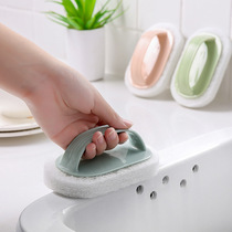 Kitchen with handle cleaning brush household decontamination dishwashing brush pan artifact bathtub tile magic sponge wipe