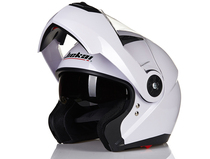 Jiekai JK motorcycle electric car double lens unveiling helmet dual-purpose helmet men and women Four Seasons full cover with anti-fog lens