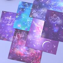Starry Sky Constellations Double-sided Printed Origami Students May Wish Star Patterned Colorful Paper Figure Good-looking Heart-shaped Night Karts