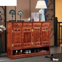Redwood hedgehog red sandalwood shoe cabinet living room two three four doors large capacity luxury home shoe cabinet manufacturers self-sale
