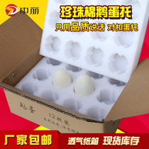 Goose egg packing box Send express special shockproof drop-proof egg tray Mail foam box for goose eggs Transport duck eggs