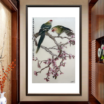 Ingenuity Suzhou Embroidery Parrot Dengmei Home Decoration Hanging Painting Embroidery Silk