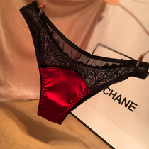 Sexy Lace Lady Panties Seductive Tinges PANTS T PANTS WOMEN COMFORT SILK SLIP SILK SATIN UNDERPANTS WOMAN