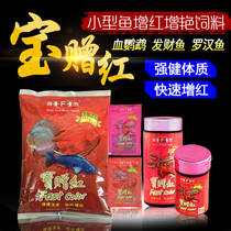 Haifengbao gift Red treasure small tropical fish food fish light fish color feed blood parrot food