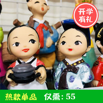 Korean Folk Puppet doll swing piece North Korean silk folk Korean home Decorative Gift Crafts