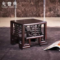 Yundian Red Wood Solid Wood Small Stool Home Small Bench Wooden Short Stool Small Wooden Stool Foot Pedal Small Square Bench Bench