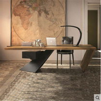 Nordic Minimalist office computer desk Solid wood office desk Desktop computer desk Desk Boss Big desk Presidents desk