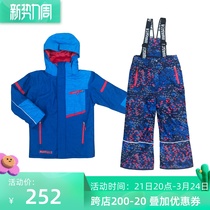 Foreign trade Original single Monster Childrens ski suit Large childrens code Mountaineering thickened 3M windproof and waterproof Canada