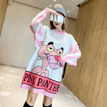 Autumn and winter New Fashion Net Red foreign gas pregnant woman sweater cartoon cute Donald Duck loose pullover knitted coat