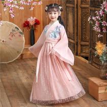 Childrens Antique Han dress Summer Fairy Dress Super Fairy Girl Dress Girl Nail Pearl Princess