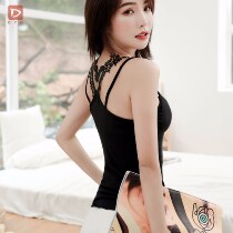 Vest women wear beautiful back suspenders Lace sexy inner base comfort with chest pad Bra wear thin summer