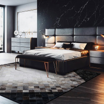 18 grey American cow leather cloakroom book room Carpet modern minimalist large size Living room Carpet retro RUG