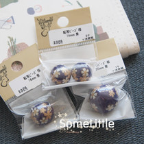 Wind gradient purple cherry blossom through hole resin beads Japan imports expensive and handmade diy materials